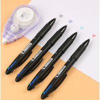 5 Pcs 4 MultiColor Ballpoint Pen 0.7mm Black Blue Red Green Refills 4 Colors Ink Ball Pen for School Marker Writing
