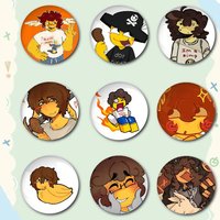 I Love Fried Chicken Shedletsky Funny Badges Fashion New Hip Hop Versatile Round Metal Badge Cartoon Pin Gift Wholesale
