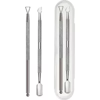 Nail UV Gel Remover Gel Polish Remover Cleaner Culticle Pusher Dead Skin Removing Stainless Steel Stick Rod Manicure Nails Tool