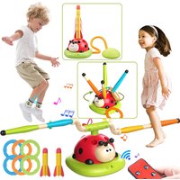 4 Styles Ladybug Multifunction Exercise Machine Ferrule Jump Rocket Launcher Toy Sports Entertainment Game Outdoor Educational