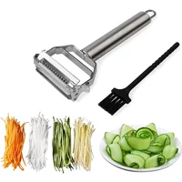 Stainless Steel Multifunction Peeler, Fruit & Vegetable Grater, Julienne Slicer for Potato, Carrot, Cucumber, Kitchen Tool