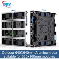 640X640mm LED Outdoor Indoor aluminum Box Empty Cabinet Without Module Suitable For P10 P8 P6 P5 P4 320x160mm Full Color Screen