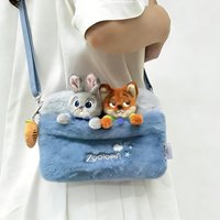 Disney Zootopia 2 Cute Judy Nick Sweet Dream Series Plush Crossbody Bag Cartoon Handheld Backpack Gift for Fans