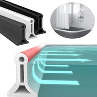 Bathroom Silicone Bendable Water Retaining Strip Shower Water Barrier Highl for Kitchen Separation Shower Accessories