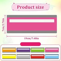8Pcs Colored Reading Guide Strips Highlight Overlay Dyslexia Reading Tracking Bookmark Ruler