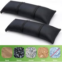 Heavy-Duty Fillable Sand Bags - Weatherproof Arched Design for Umbrella Stand/Patio Furniture 2 Pack Holds 49lb (Outdoor Weight)