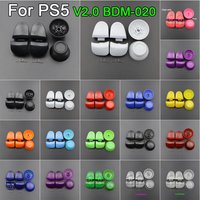 1Set For PS5 V2.0 BDM-020 Controller L1 R1 L2 R2 Trigger Shoulder Buttons Springs + Joystick Thumb Caps Replace Accessories