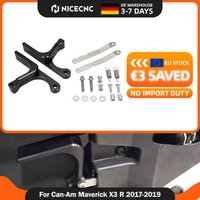 NICECNC – zestaw klamek do drzwi dla Can-Am Maverick X3 R (roczniki 2017–2019), 4x4 Turbo DPS (roczniki 2018–2019), wykonane z aluminium, lewa i prawa strona, obrabiane metodą CNC, anodowane, zestaw