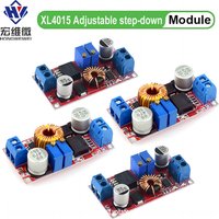 4 PCS 5A DC-DC Adjustable Buck Converter XL4015 4 - 38V to 1.25 - 36V Step Down Power Supply Voltage Regulator Power Module