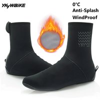 AliExpress YKYWBIKE Deep Winter Waterproof Cycling Shoes Cover Reflective Thermal Elastic Rainproof thicker Shoe Cover Cycling Overshoes