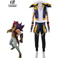 ROLECOS Game LOL HEARTSTEEL Sett Cosplay Costume LOL Adult Men Roleplay Fantasia Outfits Male Sett Uniform Halloween Full Set