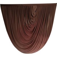 New Style Wedding Background Semicircle Curtain Stage Theater Wind Curtain Wedding Decoration Bottoming Wave Gauze Ceiling