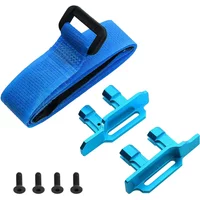 Metal 3S 4S Tall Battery Holder Mount Hold Down with Battery Strap for 1/10 Traxxas MAXX RC Car Upgrade Parts
