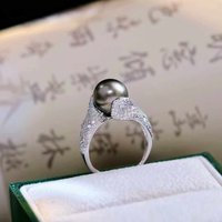 New product/925 sterling silver ring, adjustable opening, natural pearl ring AAAA10-11mm
