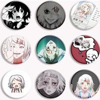 Anime Tokyo Ghoul Juuzo Suzuya Cute Soft Button Pin Kawaii Anime Brooch Badge Bag Accessories Decor Fans Collect Friends Gifts
