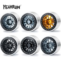 YEAHRUN 1/4Pcs CNC Aluminum Alloy 2.9" Beadlock Wheel Hub Rims for Axial SCX6 AXI05000 Wrangler 1/6 RC Crawler Car Upgrade Parts