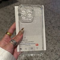 Glitter Bling Clear Case for iPhone 17 16 15 14 13 12 11 Pro Max XS X XR 16Plus Air 16E Silicone Soft Transparent Bumper Cover
