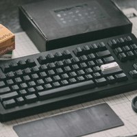 Lelelab Munich Black Frosted Surface Matte Finish ABS Keycaps DIY Mechanical Keyboard Cherry Profile Key Caps For Wooting 60he