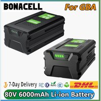Akumulator GBA GBA80600 80V 6000mAh, kompatybilny z GBA80200 80V, zamiennik akumulatora do elektronarzędzi.