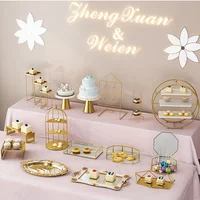 Cake Snack Tray Dessert Display Rack Decorative Ornaments European Cold Tea Break Table Afternoon Tea Snacks Shelves