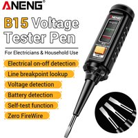 Voltage Tester Pen 24V-250V Sound Light Alarm ANENG B15 Live Neutral Wire Breakpoint Detector Electrician Household Tester Tool
