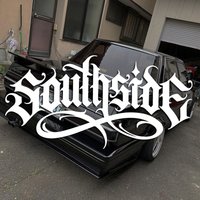 Southside High-Quality Waterproof Car Decal Unique Font Personalized Auto Sticker for Vehicle Decoration