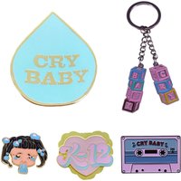 Melanie Martinez Enamel Pins Custom Keychain Tape 'CRY BABY' Singer Brooches Luxury Copper Lapel Badges Cartoon Jewelry Gifts