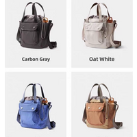 Lightweight Waterproof Unisex Drawstring Bucket Bag 9L Casual Crossbody Shoulder Handbag British Style Pure Color Young People image 4