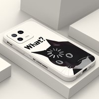 Dumb Cute Cat Phone Case For Xiaomi 17 15 15T 14 14T 13 13T 12 12X 12T 12S Mi 11 11T 10 10T Pro Max Lite Liquid Silicone Cover