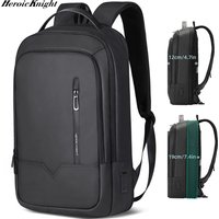 Heroic Knight Slim Man Laptop Backpack Waterproof School Bag With USB Charging For Boys Teenagers Luxury Backpack Men On Work
