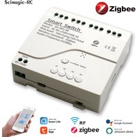 Commutateur sans fil Zigequation, télécommande d'application Tuya SmartLife, récepteur de citations intelligentes, technologie de tournesol bricolage, 1 CH, 2 CH, 4CH, 7-32V, 85-220V, nouveau