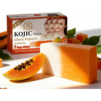 Kojic Acid Vitamin C Soap Papaya Handmade Essential Oil Soap Face Soap Body Skin-beautifying Bath Soap Non-drying Two-tone Soap