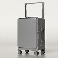 2026 Side Opening Suitcase 1:9 Large Capacity Rolling luggage Wide Trolley Bag Travel with Aluminum Frame TSA Lock Charging Port