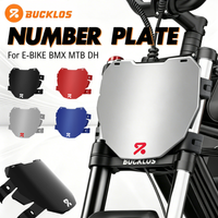 BUCKLOS Electric Bike Number Plate Bicycle Front Registration Plate for E-BIKE Motorcycle BMX MTB DH Bike Cycling Accessories
