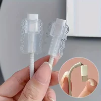2PCS Data Cable Protector Sleeves,Anti-Breakage Cord Saver,Mobile Phone Accessory,Flexible Cord Management for School and Home