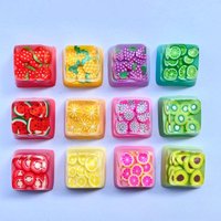 1Pcs Cute Translucent Fruit Series Strawberries Watermelon Keycap-Enhance Your Mechanical Keyboard Look! Accessories