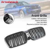 Artudatech Gloss Black Front Kidney Grill Grille Fit BMW IX3 G08 LCI 2022+ Double Slat
