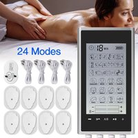 Muscle stimulator 24 massage methods, LCD display, touch screen massage.4 channels and 8 places can be massaged at the same time