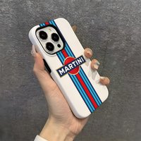 Brand M-MartiniS Racing Phone Case Hard PC For IPhone 16 Pro Max 16 15 14 Plus 13 12 11 Two-in-one Glossy HD Cover