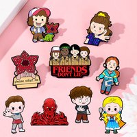 9pcs Set King Cannibal Flower Cartoon Enamel Pins Collection Lapel Brooches for Backpacks And Costumes Jewelry Gift Ideas