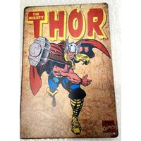 FUN TIN SIGNS Replica Vintage Metal Sign THOR Lot #38-Aluminum-tin sign