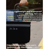 AliExpress rrskit Front Storage Bag With Bracket Original Front Storage Bag Vegetable Basket Bag Internal Bracket For Brompton Folding Bike