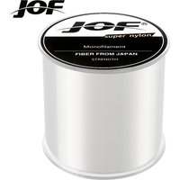 JOF 500M Fishing Lines Super Strong 4.4LB-28.6LB Nylon Wire Fishing Multifilamento Transparent Fishing Lines