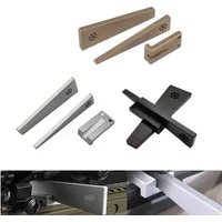 3pcs Optic Vertical Leveler Combo Tool Kit Rifle Scope Adjustment Aluminum Metal Optical Adjust Leveling Scopes Mounted Device