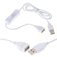 1Pc 1m USB Switch Cable with ON/OFF Extension Cable 100cm for 5V LED Strip Light String USB Gadget Power Supply Device Tools