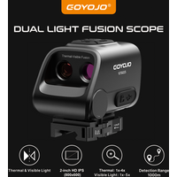 GOYOJO Dual Light Fusion Thermal Scope GTD215 With 256x192 Detector, 2" LCD Screen, IPX6 Waterproof, for Hunting Outdoor Camping