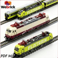 Custom Railway Coach Bricks Extra Train Car Expansion Set Detailed Assembly Gift For Railroad Model Collectors