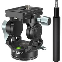 EVUMO H3 Mini New Hollow Video Hydraulic Head 360° Double Panoramic Shooting Handle Adjustable Lightweight Portable Video Head