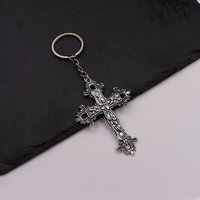 1pcs Vintage Goth Cross Keychain Car Women Men Bag Accessories Jewelry Gifts Keyrings Wholesale Holder