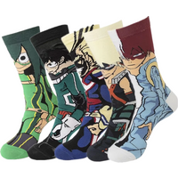 Anime My Hero Academia Boku no Midoriya Izuku Bakugou Katsuki Todoroki Shoto Cosplay Socks Academia Sockings Accessories Prop
